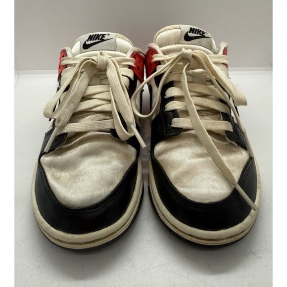 Nike Dunk Low SE Black Toe Bright Crimson Women's Size 5 Pale Ivory HQ3423-635 - Picture 2 of 9